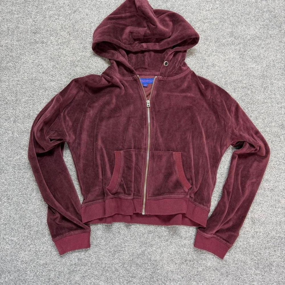 Vtg‎ Y2K velvet Aeropostale cropped women's jacket size large